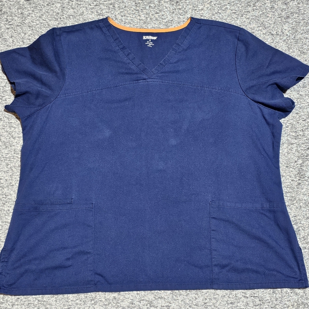 ScrubStar Navy Blue 2XL Scrub Top